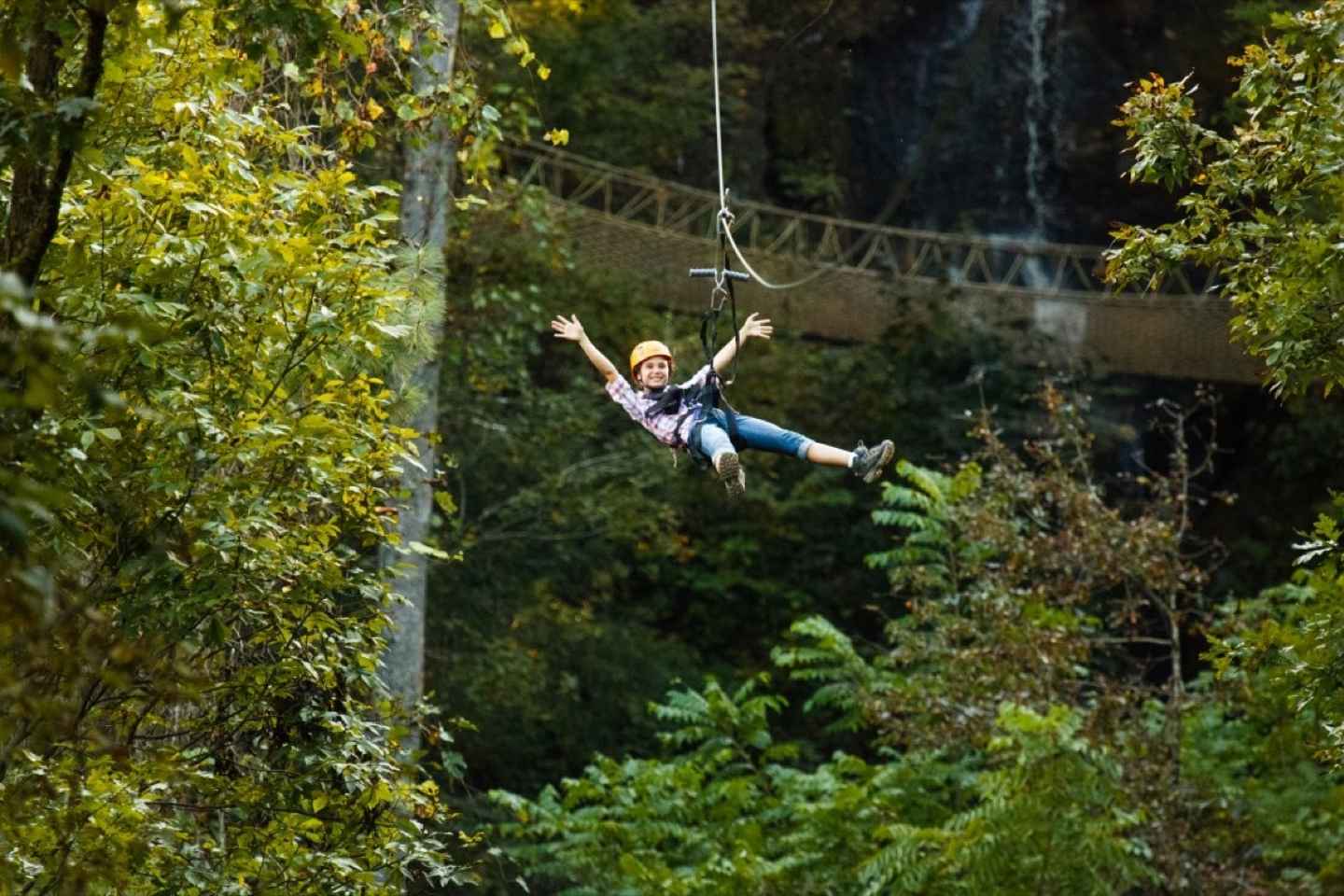 Sevierville: Waterfall Canopy Zip Lining in Smoky Mountains thumbnail