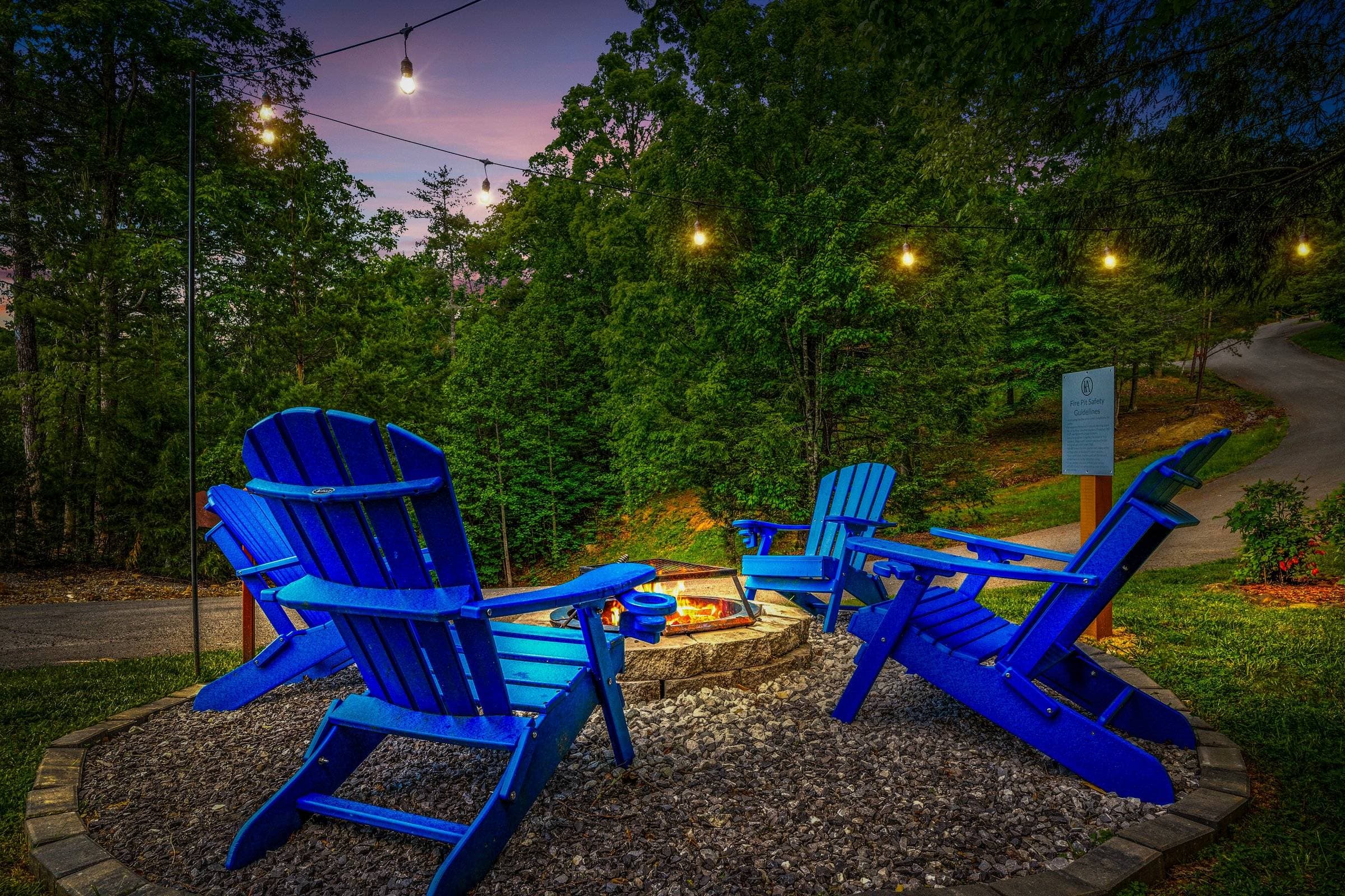 Twilight kisses the pines as we toast s’mores by the fire—sweet, smoky, and a little bit magical. 🔥✨